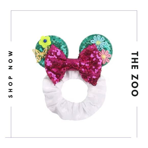 Isabella Mouse Ears Headband and Scrunchie - Picture 3 of 3